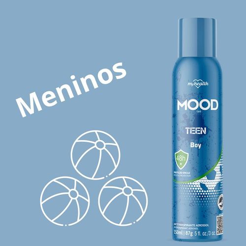 Desodorante Aerosol Masculino MyHealth Mood Care Teen Boy 150ml