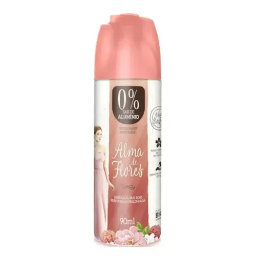 Desodorante Spray Feminino Alma de Flores Floral Rosé 90ml