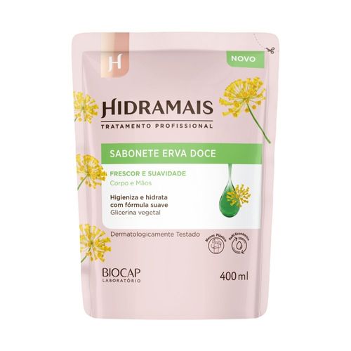 Sabonete Líquido Hidramais Erva Doce Refil 400ml