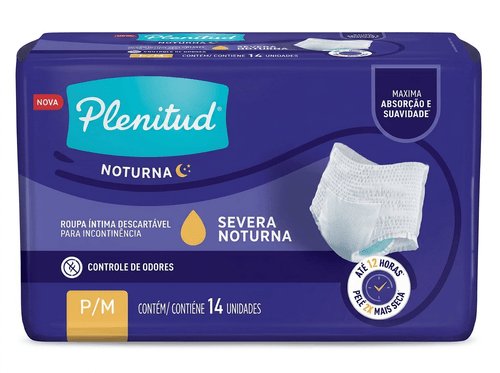 Roupa Íntima Plenitud Premium Comfort Tamanho P/M - 14 Uni