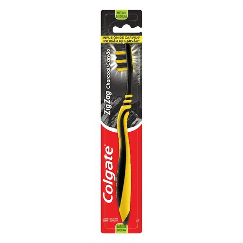 Escova Dental Colgate Zig Zag Carvão 1 Unidade