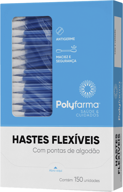 Hastes Flexíveis Polyfarma 150 Unidades