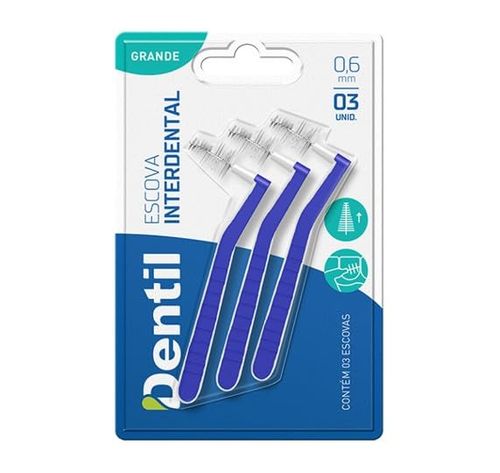 Escova Dental Interdental Dentil Pro Brush 0,6mm 3 Unidades