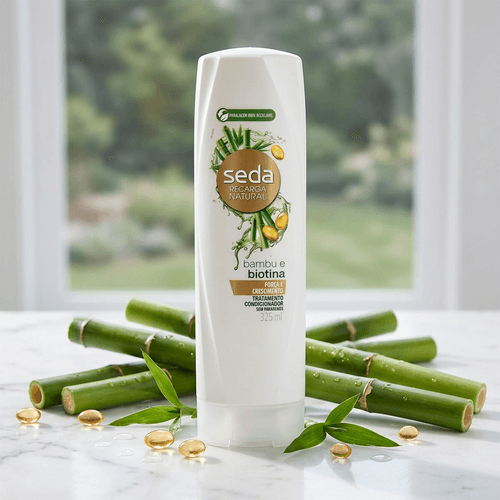 Condicionador Seda Recarga Natural Bambu e Biotina 325ml