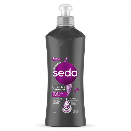 Creme de Pentear Seda Pretos Luminosos 300ml