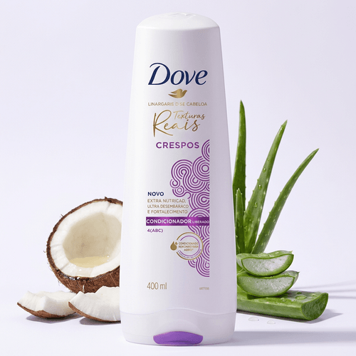 Condicionador Dove Texturas Reais Crespos 400ml