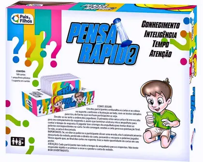 Brinquedo Infantil Jogo Pensa Rápido