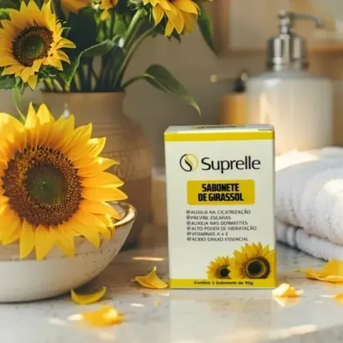Sabonete em Barra Suprelle Supersani Girassol 90g