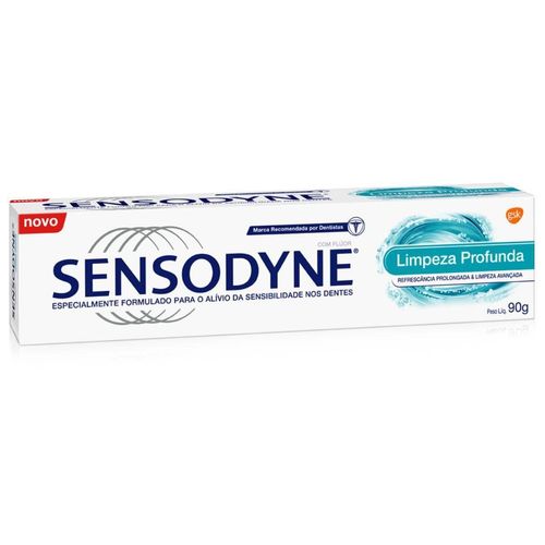 Creme Dental Sensodyne Limpeza Profunda Menta 90g