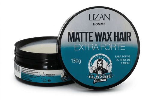 Pomada Capilar Modeladora Masculina Lizan Classic Matte 130g
