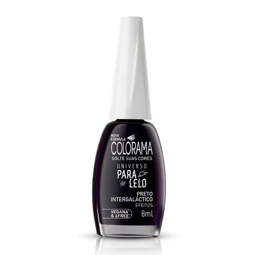 Esmalte Colorama Universo Paralelo Cor Preto Intergaláctico 8ml