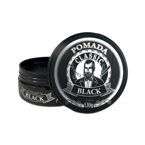 Pomada Capilar Masculina Lizan Cor Black 130g