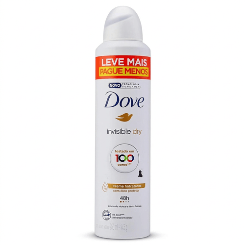 Desodorante Aerosol Feminino Dove Invisible Dry Floral 250ml
