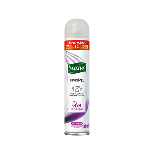 Desodorante Aerosol Suave Invisible 200ml