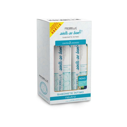 Kit Sabonete Íntimo Feminino Probelle Sinta-se Bem Neutro 500ml
