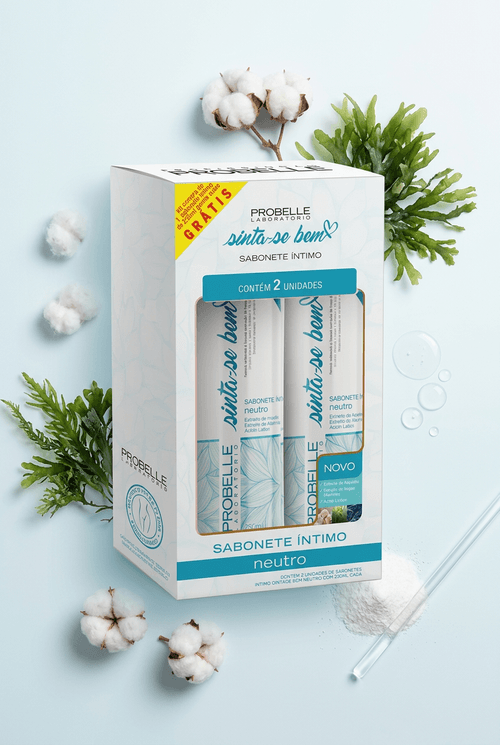 Kit Sabonete Íntimo Feminino Probelle Sinta-se Bem Neutro 500ml
