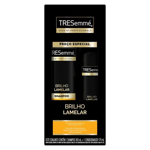 Kit Shampoo Tresemmé Brilho Lamelar 350ml + Condicionador 175ml
