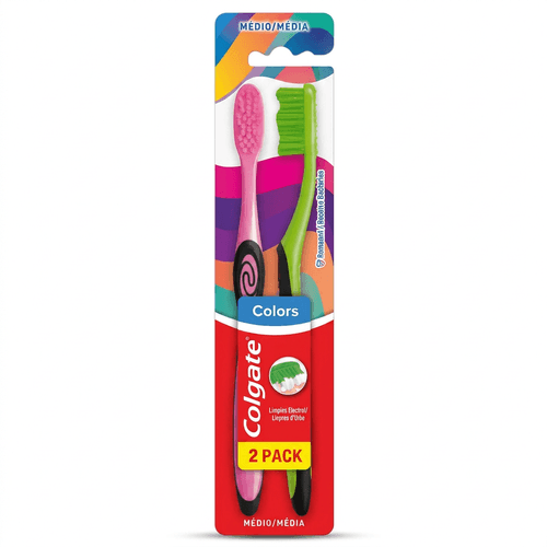 Escova Dental Colgate Colors 2 Unidades