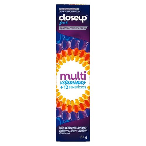 Creme Dental Closeup Multiv + Benefícios Fresh 85g