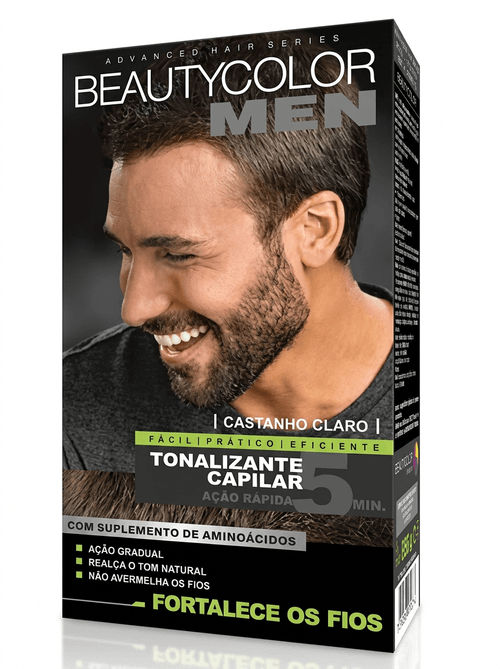 Tonalizante Beauty Color BC Men Cor Castanho Claro 30g