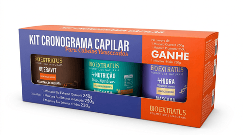 Kit Cronograma Capilar Bio Extratus 730g