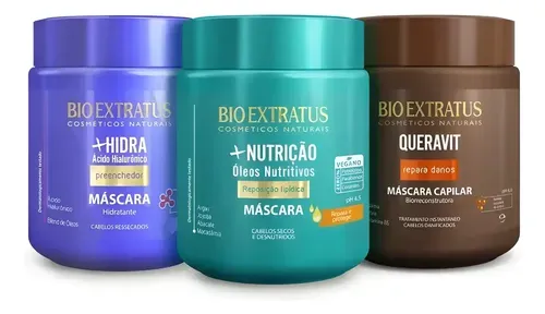 Kit Cronograma Capilar Bio Extratus 730g