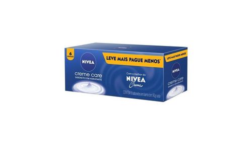 Sabonete em Barra Nivea Creme Care 6 Unidades