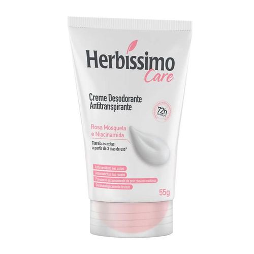 Desodorante em Creme Herbíssimo Care Rosa Mosqueta 55g