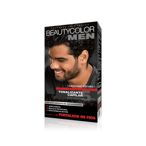 Tonalizante Beauty Color BC Men Cor Castanho Escuro