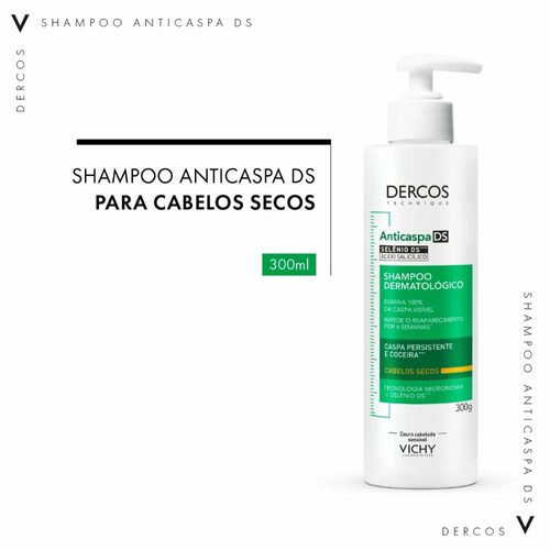 Shampoo Vichy Dercos DS Anticaspa Cabelos Secos 300g
