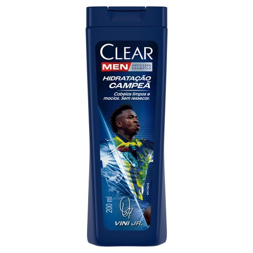 Shampoo Clear Men Hidratação Campeã Vini Jr 200ml