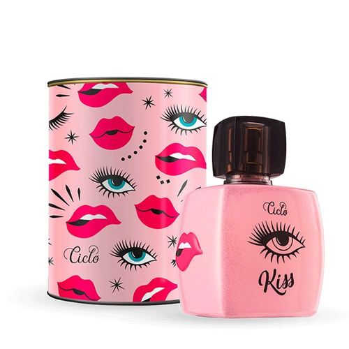 Perfume Deo Colônia Feminina Lata Kiss Ciclo - 100ml