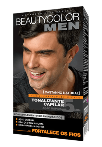 Tonalizante Beauty Color BC Men Cor Castanho Natural 30g
