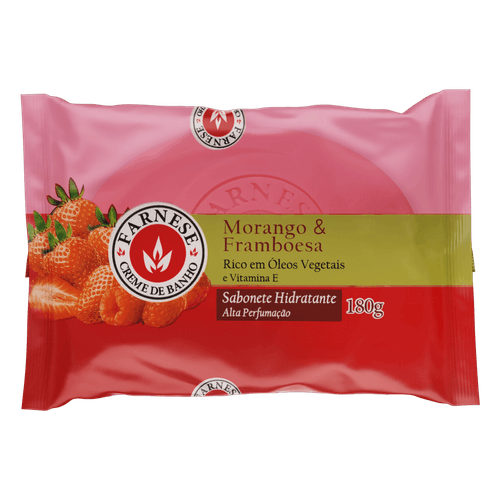 Sabonete em Barra Farnese Classic Morango e Framboesa 180g