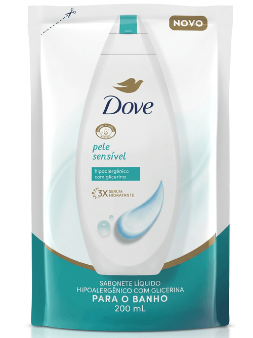 Sabonete Líquido Dove Pele Sensível 200ml