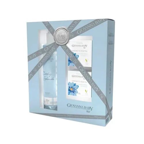 Kit Giovanna Baby Blue Body Splash 260ml + 2 Sabonetes 90g