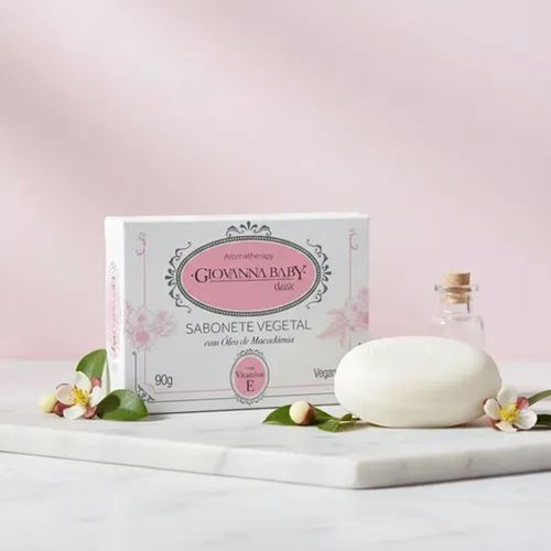 Sabonete em Barra Infantil Giovanna Baby Giby Classic Rosa 90g