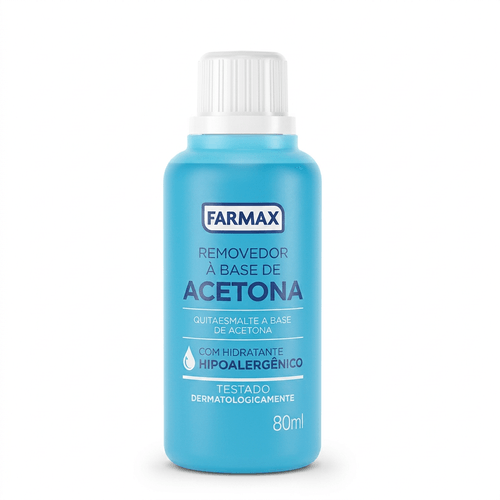 Removedor de Esmalte Farmax Acetona 80ml