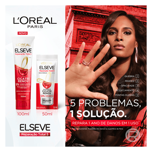 Leave-in Elseve Reparação Total 5 Cicatri Renov 100ml