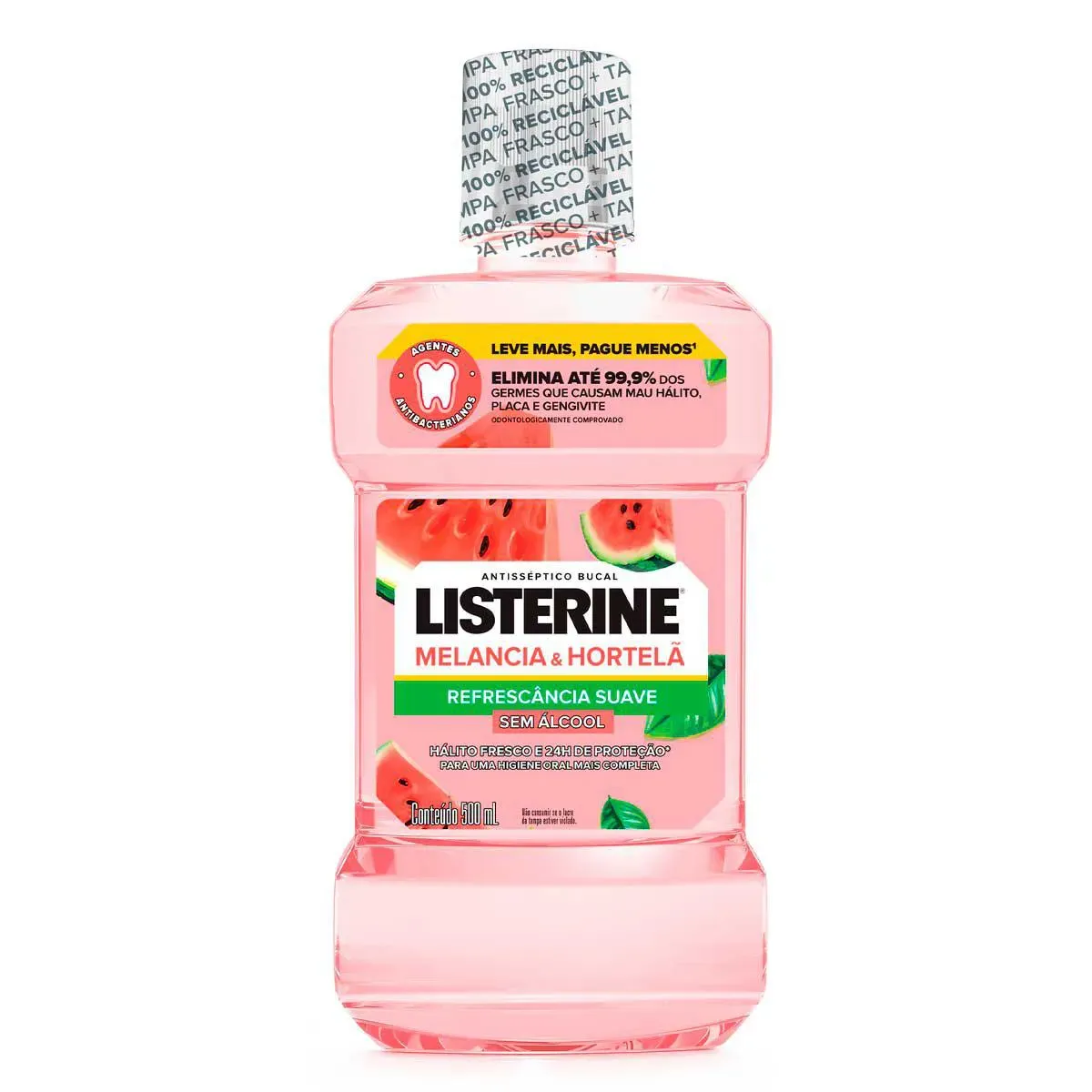 Enxaguante Bucal Listerine Melancia e Hortelã 500ml