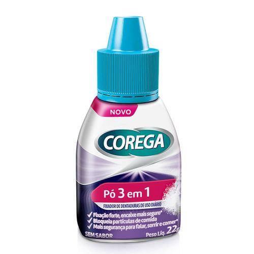 Fixador de Dentaduras Corega Pó sem Sabor 22g