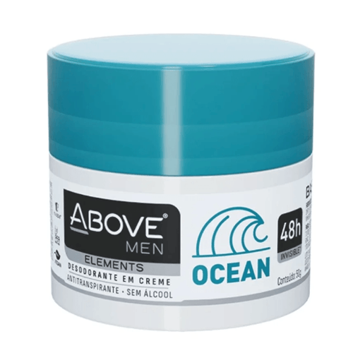 Desodorante em Creme Masculino Above Elements Ocean 50g