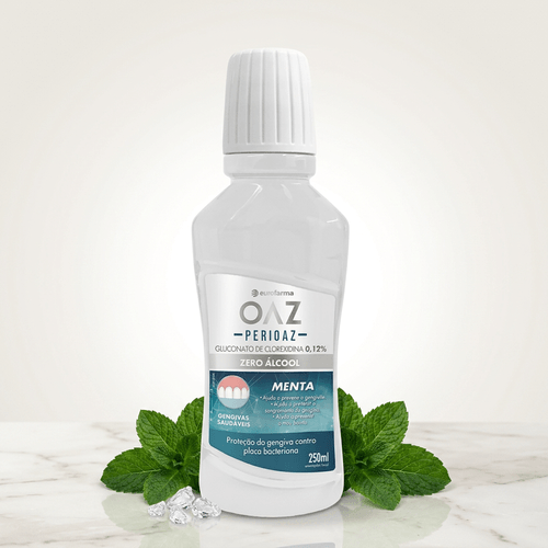 Enxaguante Bucal OAZ Perioaz Clorexidina 0,12% Menta 250ml
