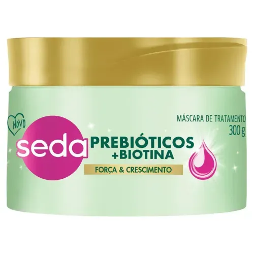 Máscara Capilar Seda Força e Crescimento Prebióticos + Biotina 300g