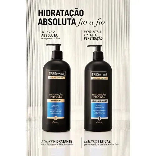 Shampoo Tresemmé Hidratação Profunda 650ml