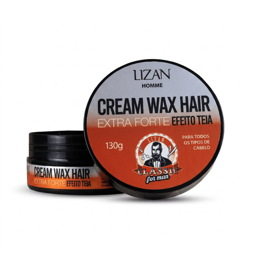 Pomada Capilar Masculina Lizan Classic Cream Wax Hair Teia 130g