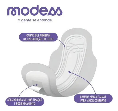 Absorvente Modess Noturno com Abas 32 Unidades