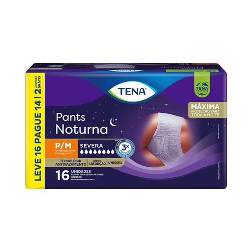 Roupa Íntima Tena Pants Noturna P/M - 16 Uni