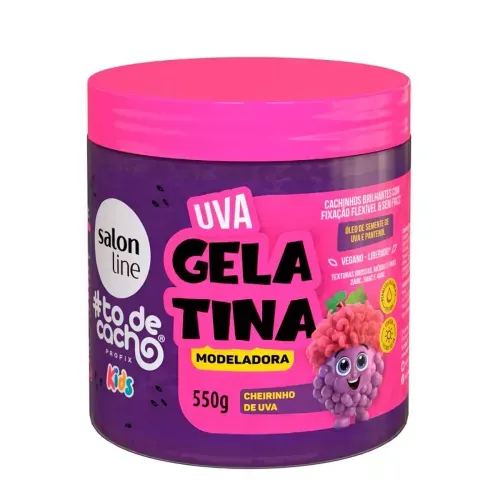 Gelatina Modeladora Salon Line #todecacho Kids Cor Uva 550g