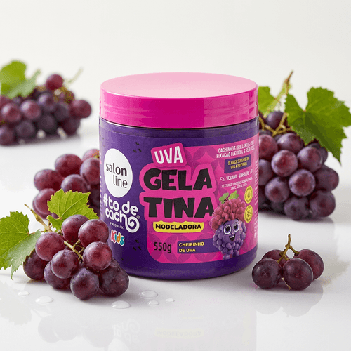 Gelatina Modeladora Salon Line #todecacho Kids Cor Uva 550g